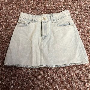 Light Wash Denim mini Skirt